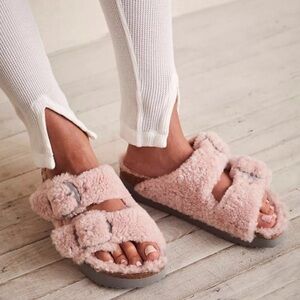 Birkenstock Arizona papillo teddy sandals size 37/6.5 NWT